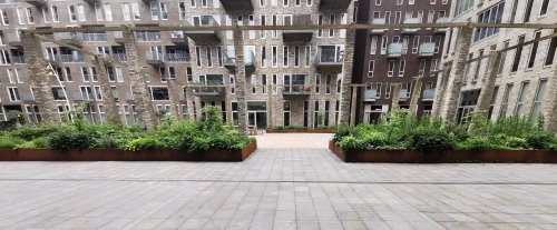 De verbouwing van de pergola was onderdeel van fase 1